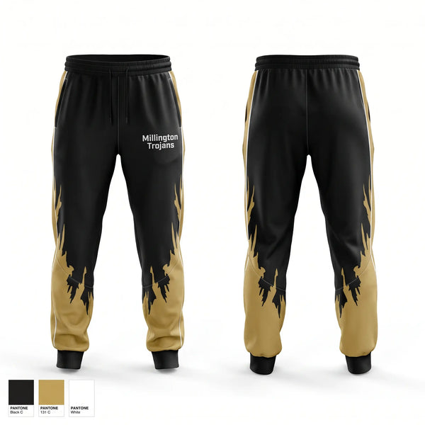 Sweatpants, Millington Trojans, Wrestling, Teamtime, Team time, sublimation, custom sports apparel, team uniforms, spirit wear, spiritwear, sports uniforms, custom shirts, team store, custom team store, fundraiser sports, apparel fundraiser