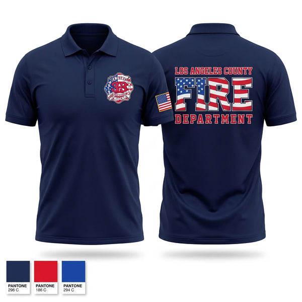 Short Sleeve Performance Polo, FIREHOUSE 33, Fire Department, Teamtime, Team time, sublimation, custom sports apparel, team uniforms, spirit wear, spiritwear, sports uniforms, custom shirts, team store, custom team store, fundraiser sports, apparel fundraiser