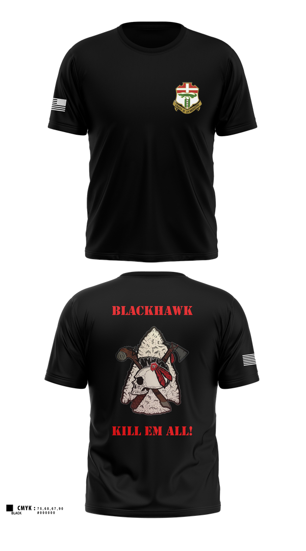 Short Sleeve Performance Shirt, Blackhawk Company 4-6IN, , Teamtime, Team time, sublimation, custom sports apparel, team uniforms, spirit wear, spiritwear, sports uniforms, custom shirts, team store, custom team store, fundraiser sports, apparel fundraiser