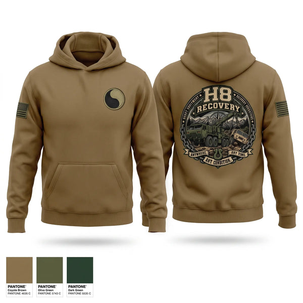 Hoodie, H8 Recovery, Army, Teamtime, Team time, sublimation, custom sports apparel, team uniforms, spirit wear, spiritwear, sports uniforms, custom shirts, team store, custom team store, fundraiser sports, apparel fundraiser