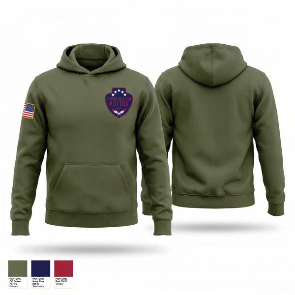 Hoodie, Prairie du Chien Police Department, Police, Teamtime, Team time, sublimation, custom sports apparel, team uniforms, spirit wear, spiritwear, sports uniforms, custom shirts, team store, custom team store, fundraiser sports, apparel fundraiser