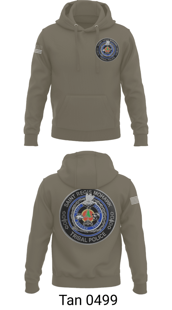 Hoodie, Saint Regis Mohawk Tribal Police, Police, Teamtime, Team time, sublimation, custom sports apparel, team uniforms, spirit wear, spiritwear, sports uniforms, custom shirts, team store, custom team store, fundraiser sports, apparel fundraiser