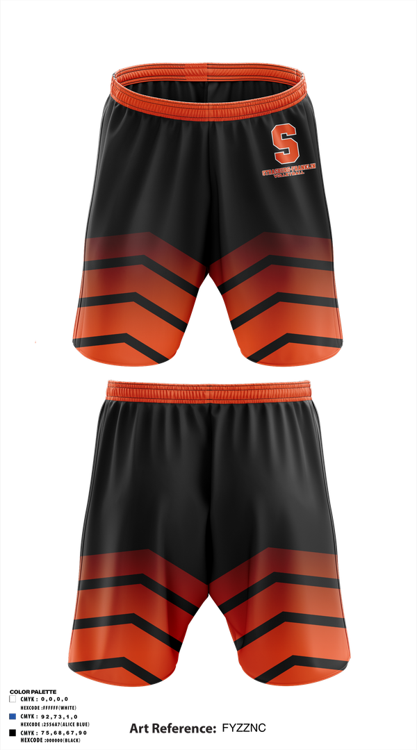 Athletic Shorts With Pockets, Strasburg-Franklin Volleyball, Women's Volleyball, Teamtime, Team time, sublimation, custom sports apparel, team uniforms, spirit wear, spiritwear, sports uniforms, custom shirts, team store, custom team store, fundraiser sports, apparel fundraiser