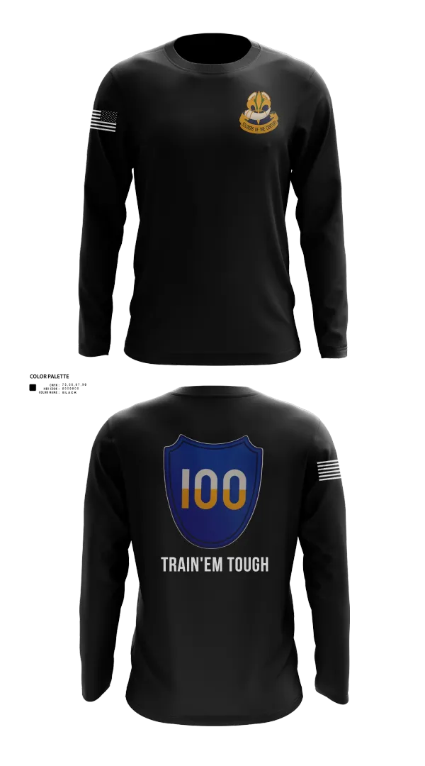 Long Sleeve Performance Shirt, 100th Training Division, Army, Teamtime, Team time, sublimation, custom sports apparel, team uniforms, spirit wear, spiritwear, sports uniforms, custom shirts, team store, custom team store, fundraiser sports, apparel fundraiser