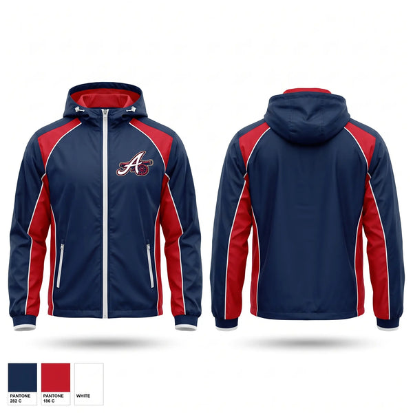Windbreaker, East Texas Arsenal, Baseball, Teamtime, Team time, sublimation, custom sports apparel, team uniforms, spirit wear, spiritwear, sports uniforms, custom shirts, team store, custom team store, fundraiser sports, apparel fundraiser