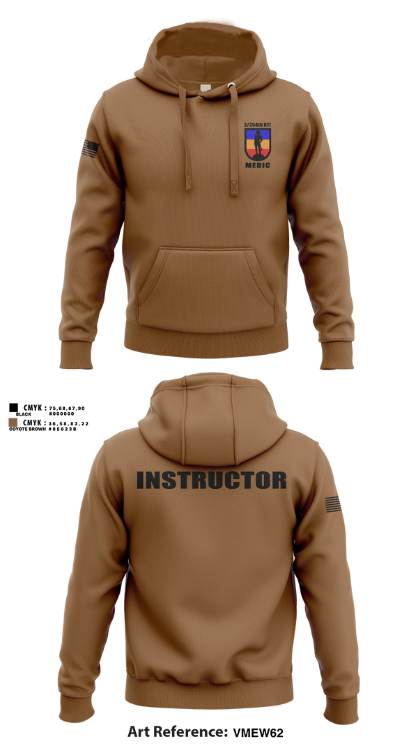 Hoodie, 2/254 RTI, Army, Teamtime, Team time, sublimation, custom sports apparel, team uniforms, spirit wear, spiritwear, sports uniforms, custom shirts, team store, custom team store, fundraiser sports, apparel fundraiser