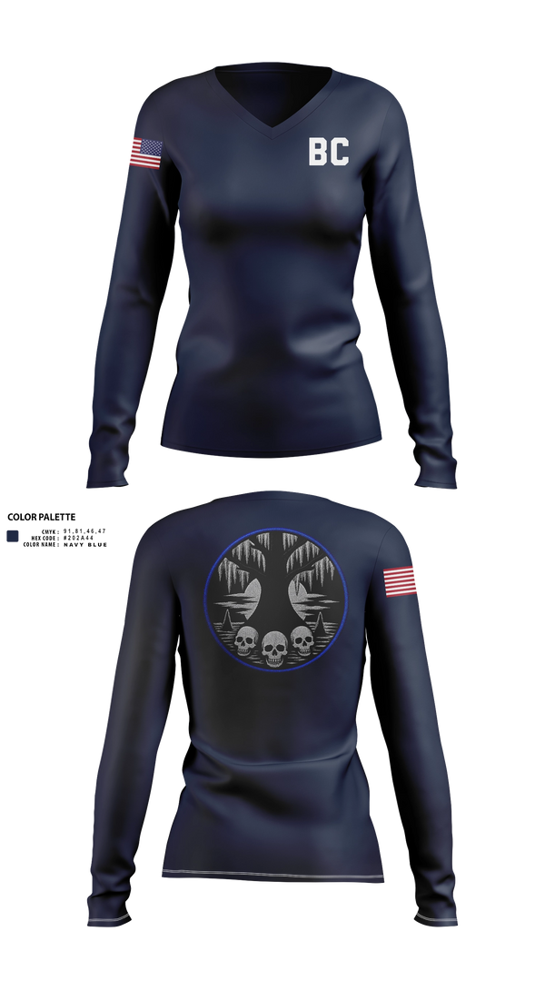 Womens Long Sleeve Vneck Shirt, BC, Police, Teamtime, Team time, sublimation, custom sports apparel, team uniforms, spirit wear, spiritwear, sports uniforms, custom shirts, team store, custom team store, fundraiser sports, apparel fundraiser