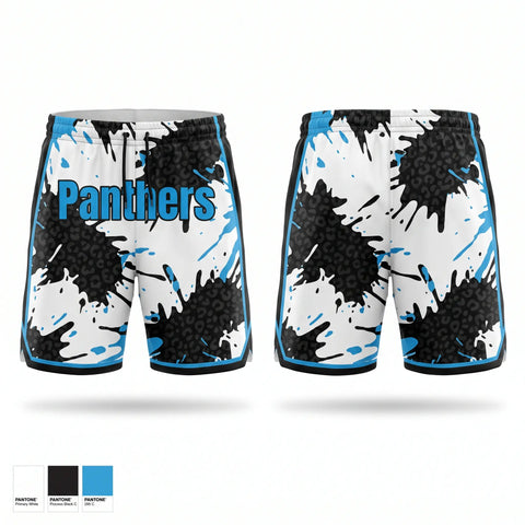 Athletic Shorts With Pockets, Panthers, Track & Field, Teamtime, Team time, sublimation, custom sports apparel, team uniforms, spirit wear, spiritwear, sports uniforms, custom shirts, team store, custom team store, fundraiser sports, apparel fundraiser