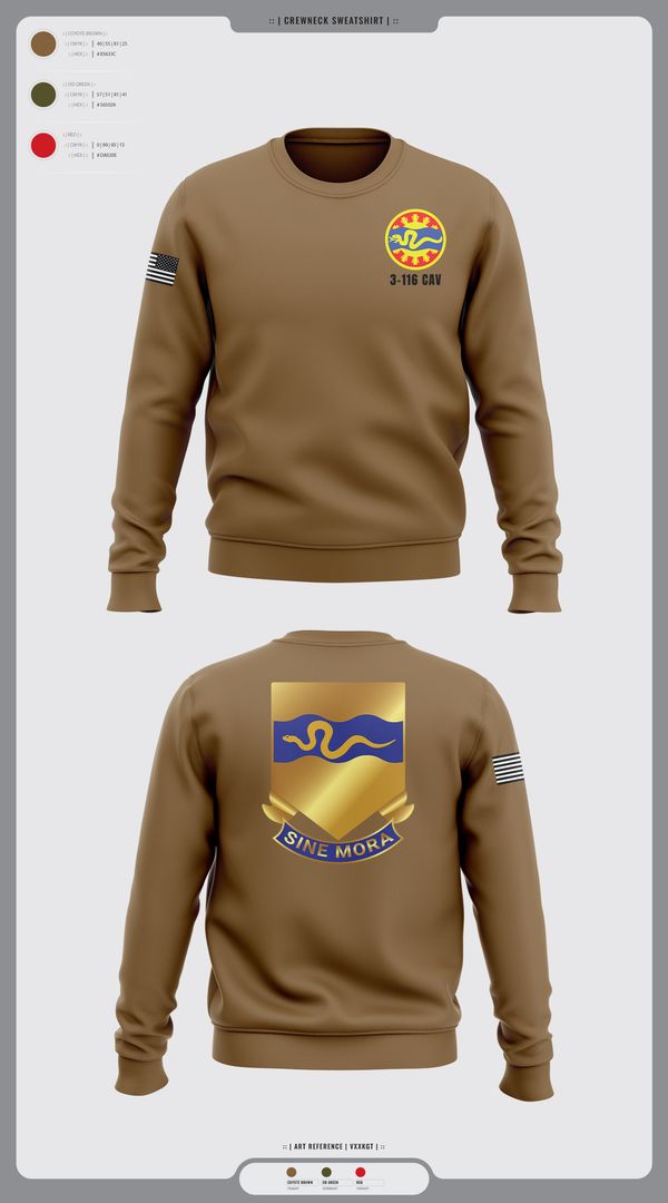 Crew Neck Sweatshirt, 3-116 CAV, , Teamtime, Team time, sublimation, custom sports apparel, team uniforms, spirit wear, spiritwear, sports uniforms, custom shirts, team store, custom team store, fundraiser sports, apparel fundraiser