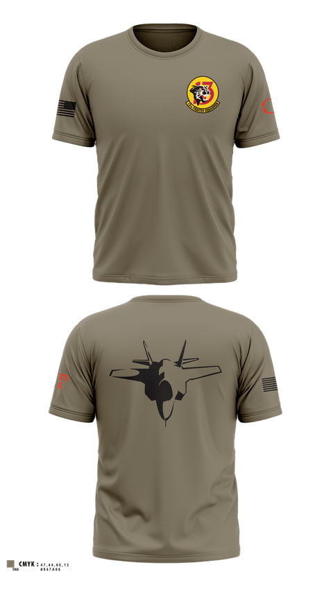 Short Sleeve Performance Shirt, 13th Fighter Squadron, Air Force, Teamtime, Team time, sublimation, custom sports apparel, team uniforms, spirit wear, spiritwear, sports uniforms, custom shirts, team store, custom team store, fundraiser sports, apparel fundraiser