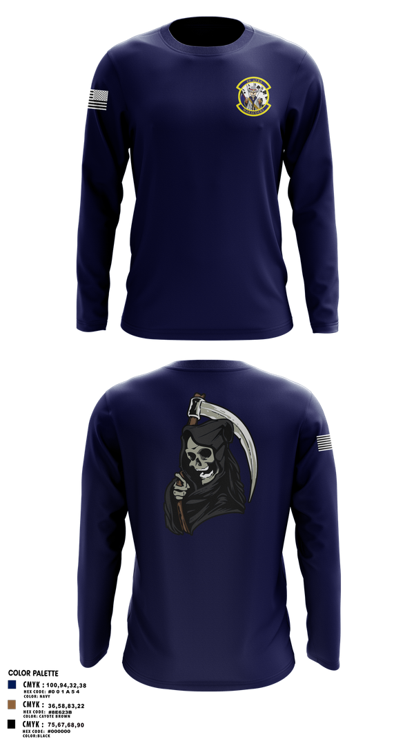 Long Sleeve Performance Shirt, 89th ATKS, Air Force, Teamtime, Team time, sublimation, custom sports apparel, team uniforms, spirit wear, spiritwear, sports uniforms, custom shirts, team store, custom team store, fundraiser sports, apparel fundraiser