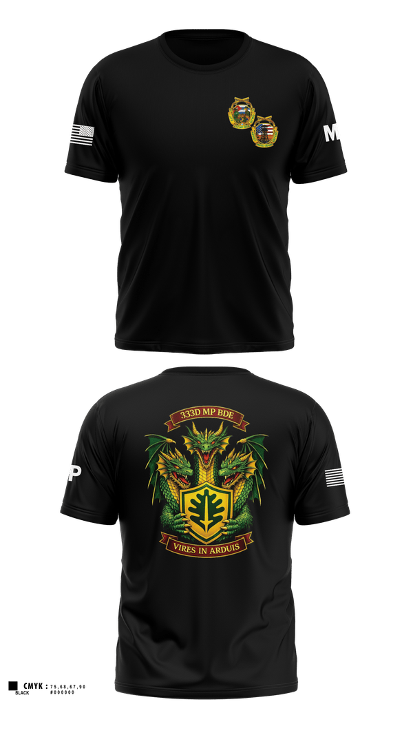 Old School Cotton Feel Shirt, 333D MP BDE, Army, Teamtime, Team time, sublimation, custom sports apparel, team uniforms, spirit wear, spiritwear, sports uniforms, custom shirts, team store, custom team store, fundraiser sports, apparel fundraiser