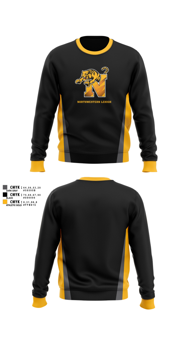 Crew Neck Sweatshirt, Northwestern Lehigh, , Teamtime, Team time, sublimation, custom sports apparel, team uniforms, spirit wear, spiritwear, sports uniforms, custom shirts, team store, custom team store, fundraiser sports, apparel fundraiser