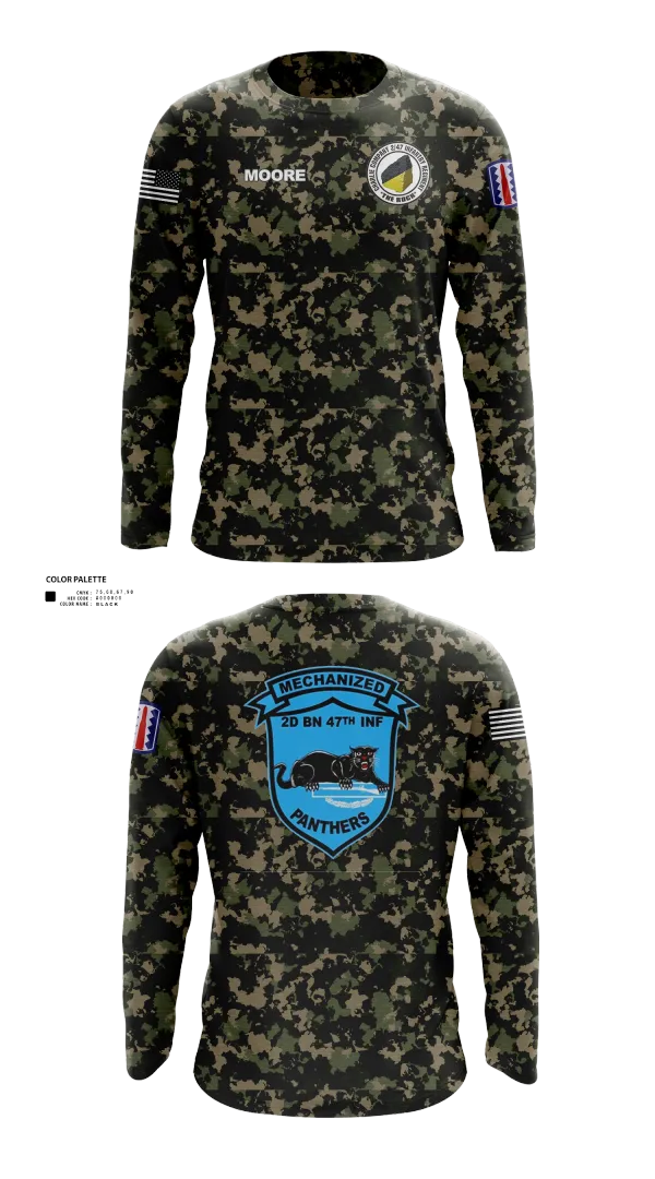 Long Sleeve Performance Shirt, C Co 2-47 197th Infantry Brigade, , Teamtime, Team time, sublimation, custom sports apparel, team uniforms, spirit wear, spiritwear, sports uniforms, custom shirts, team store, custom team store, fundraiser sports, apparel fundraiser