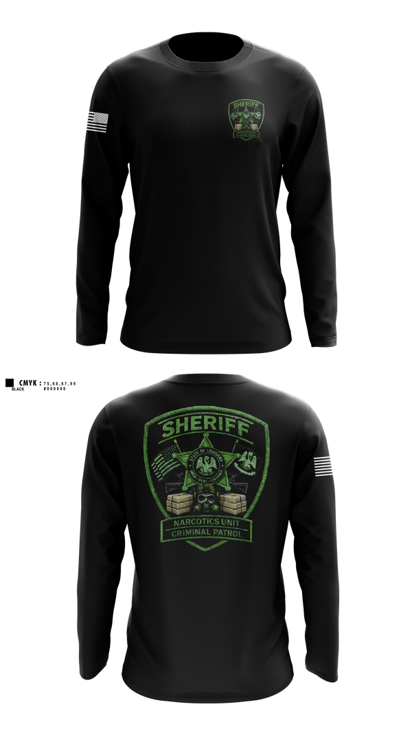 Long Sleeve Performance Shirt, CRIMINAL PATROL, Police, Teamtime, Team time, sublimation, custom sports apparel, team uniforms, spirit wear, spiritwear, sports uniforms, custom shirts, team store, custom team store, fundraiser sports, apparel fundraiser