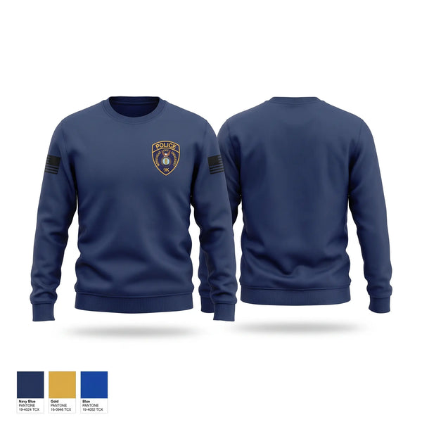 Crew Neck Sweatshirt, MSU Police, Police, Teamtime, Team time, sublimation, custom sports apparel, team uniforms, spirit wear, spiritwear, sports uniforms, custom shirts, team store, custom team store, fundraiser sports, apparel fundraiser