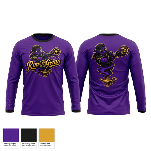 Long Sleeve Performance Shirt, Rim Genie, Softball, Teamtime, Team time, sublimation, custom sports apparel, team uniforms, spirit wear, spiritwear, sports uniforms, custom shirts, team store, custom team store, fundraiser sports, apparel fundraiser