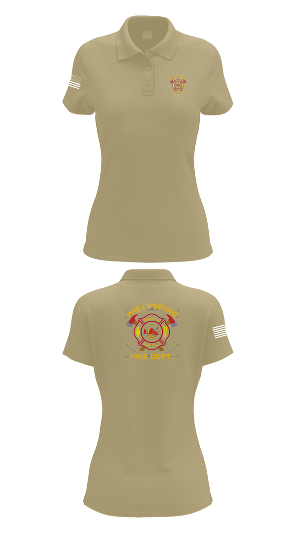 Womens Short Sleeve Performance Polo, PHILLIPSBURG FIRE DEPARTMENT, , Teamtime, Team time, sublimation, custom sports apparel, team uniforms, spirit wear, spiritwear, sports uniforms, custom shirts, team store, custom team store, fundraiser sports, apparel fundraiser