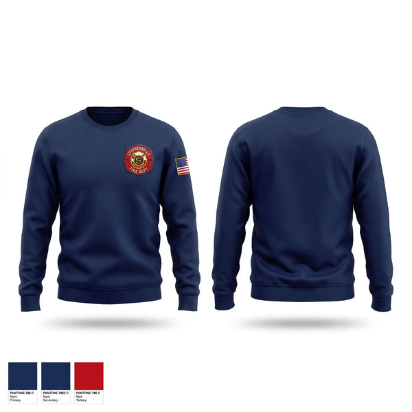Crew Neck Sweatshirt, Stephenville Fire Department, Fire Department, Teamtime, Team time, sublimation, custom sports apparel, team uniforms, spirit wear, spiritwear, sports uniforms, custom shirts, team store, custom team store, fundraiser sports, apparel fundraiser