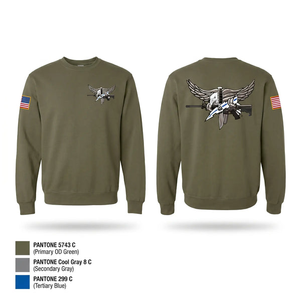 Crew Neck Sweatshirt, Special Reaction Team, Marines, Teamtime, Team time, sublimation, custom sports apparel, team uniforms, spirit wear, spiritwear, sports uniforms, custom shirts, team store, custom team store, fundraiser sports, apparel fundraiser