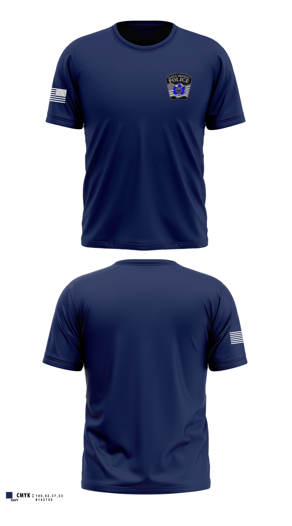 Old School Cotton Feel Shirt, Maple Heights Police Department, Police, Teamtime, Team time, sublimation, custom sports apparel, team uniforms, spirit wear, spiritwear, sports uniforms, custom shirts, team store, custom team store, fundraiser sports, apparel fundraiser