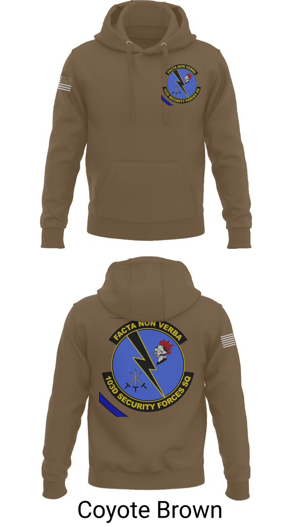 Hoodie, 103d SECURITY FORCES SQUADRON, , Teamtime, Team time, sublimation, custom sports apparel, team uniforms, spirit wear, spiritwear, sports uniforms, custom shirts, team store, custom team store, fundraiser sports, apparel fundraiser