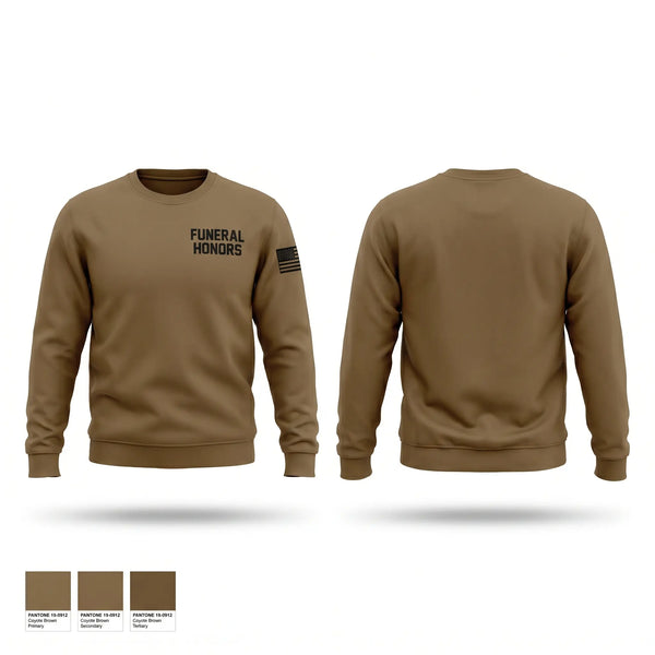 Crew Neck Sweatshirt, Funeral Honors, National Guard, Teamtime, Team time, sublimation, custom sports apparel, team uniforms, spirit wear, spiritwear, sports uniforms, custom shirts, team store, custom team store, fundraiser sports, apparel fundraiser