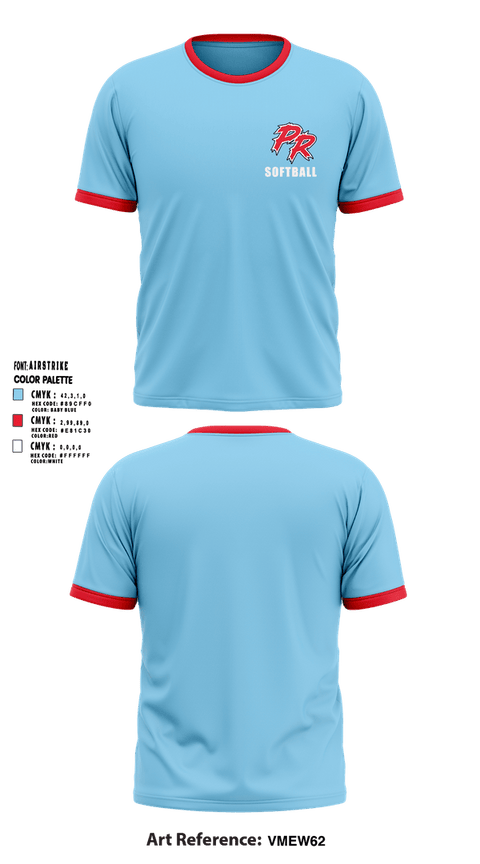 Soft Poly Tee Cotton Like Feel, Porterville Rampage, Softball, Teamtime, Team time, sublimation, custom sports apparel, team uniforms, spirit wear, spiritwear, sports uniforms, custom shirts, team store, custom team store, fundraiser sports, apparel fundraiser