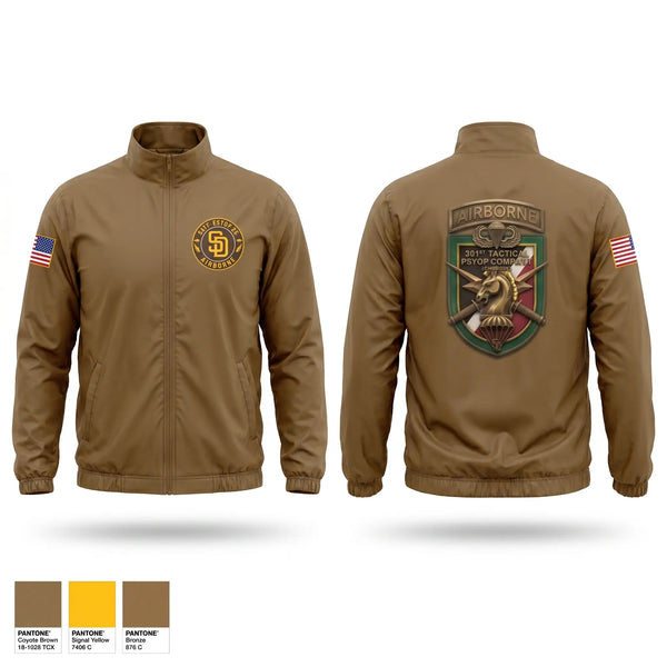 Windbreaker, 301st Tactical Psychological Operations Company (Airborne), Golf, Teamtime, Team time, sublimation, custom sports apparel, team uniforms, spirit wear, spiritwear, sports uniforms, custom shirts, team store, custom team store, fundraiser sports, apparel fundraiser