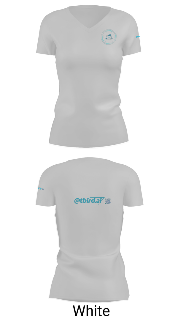 Womens Short Sleeve Vneck Shirt, AI club at Thunderbird, , Teamtime, Team time, sublimation, custom sports apparel, team uniforms, spirit wear, spiritwear, sports uniforms, custom shirts, team store, custom team store, fundraiser sports, apparel fundraiser