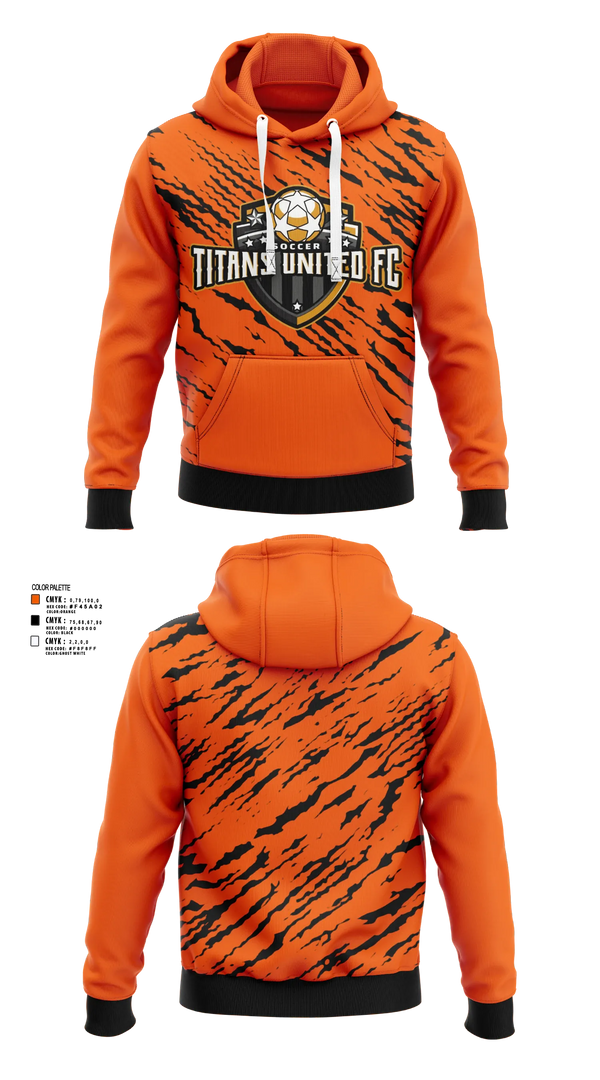 Hoodie, TITANS UNITED FC, Men's Soccer, Teamtime, Team time, sublimation, custom sports apparel, team uniforms, spirit wear, spiritwear, sports uniforms, custom shirts, team store, custom team store, fundraiser sports, apparel fundraiser
