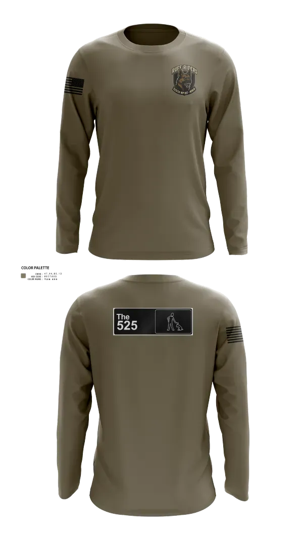 Long Sleeve Performance Shirt, 525th MWD DET, Army, Teamtime, Team time, sublimation, custom sports apparel, team uniforms, spirit wear, spiritwear, sports uniforms, custom shirts, team store, custom team store, fundraiser sports, apparel fundraiser