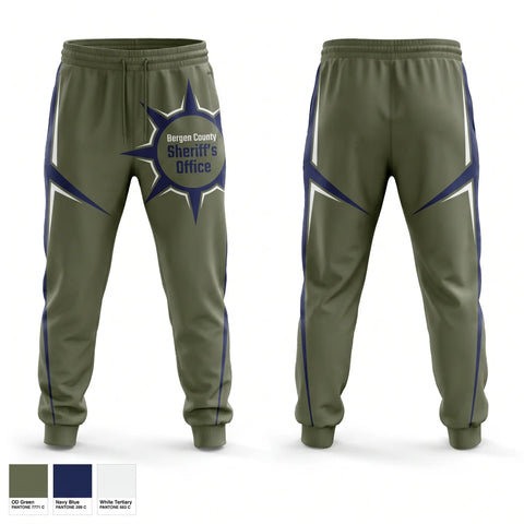 Sweatpants, Bergen County Sheriffs Office, Police, Teamtime, Team time, sublimation, custom sports apparel, team uniforms, spirit wear, spiritwear, sports uniforms, custom shirts, team store, custom team store, fundraiser sports, apparel fundraiser