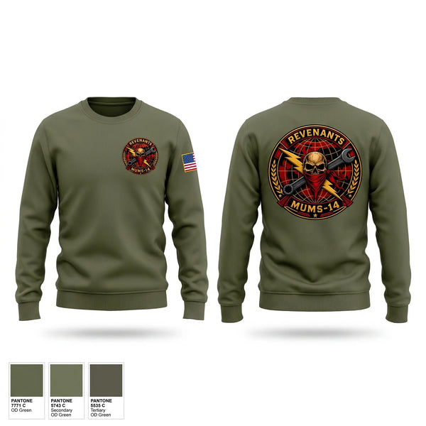 Crew Neck Sweatshirt, MUMS-14, Marines, Teamtime, Team time, sublimation, custom sports apparel, team uniforms, spirit wear, spiritwear, sports uniforms, custom shirts, team store, custom team store, fundraiser sports, apparel fundraiser