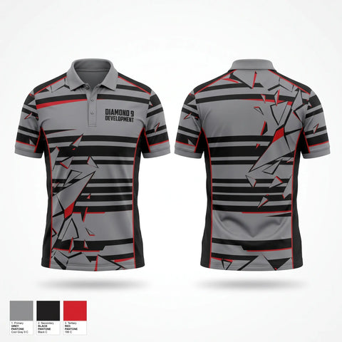 Short Sleeve Performance Polo, Diamond 9 Development, Baseball, Teamtime, Team time, sublimation, custom sports apparel, team uniforms, spirit wear, spiritwear, sports uniforms, custom shirts, team store, custom team store, fundraiser sports, apparel fundraiser
