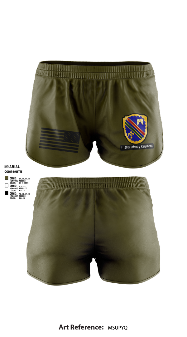 Ranger Panties, Co A, 1st-160th INF, 79th IBCT, , Teamtime, Team time, sublimation, custom sports apparel, team uniforms, spirit wear, spiritwear, sports uniforms, custom shirts, team store, custom team store, fundraiser sports, apparel fundraiser