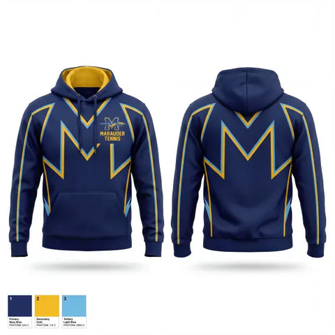 Hoodie, Monache High School Tennis, Tennis, Teamtime, Team time, sublimation, custom sports apparel, team uniforms, spirit wear, spiritwear, sports uniforms, custom shirts, team store, custom team store, fundraiser sports, apparel fundraiser