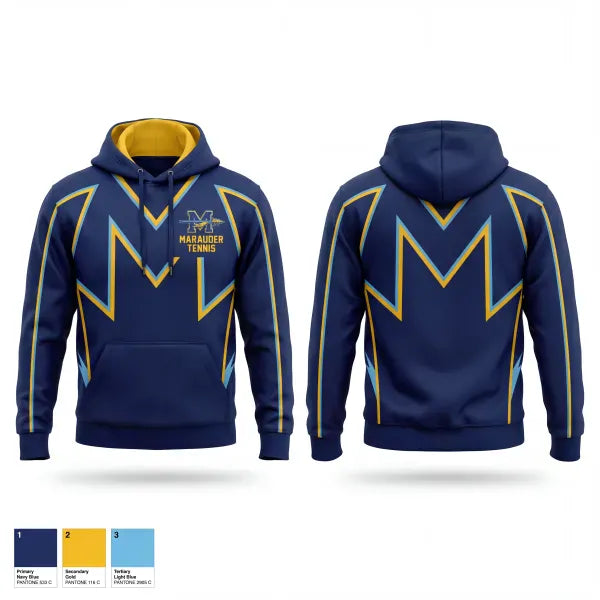 Hoodie, Monache High School Tennis, Tennis, Teamtime, Team time, sublimation, custom sports apparel, team uniforms, spirit wear, spiritwear, sports uniforms, custom shirts, team store, custom team store, fundraiser sports, apparel fundraiser