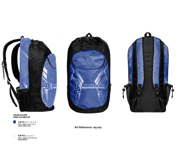 Gear Bag, Bandera Bulldogs Volleyball, Women's Volleyball, Teamtime, Team time, sublimation, custom sports apparel, team uniforms, spirit wear, spiritwear, sports uniforms, custom shirts, team store, custom team store, fundraiser sports, apparel fundraiser
