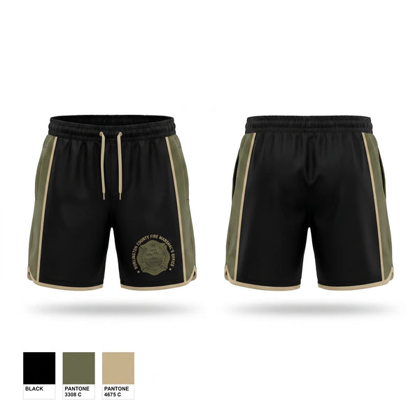 Athletic Shorts With Pockets, Burlington County Fire Marshal’s Office, Fire Department, Teamtime, Team time, sublimation, custom sports apparel, team uniforms, spirit wear, spiritwear, sports uniforms, custom shirts, team store, custom team store, fundraiser sports, apparel fundraiser