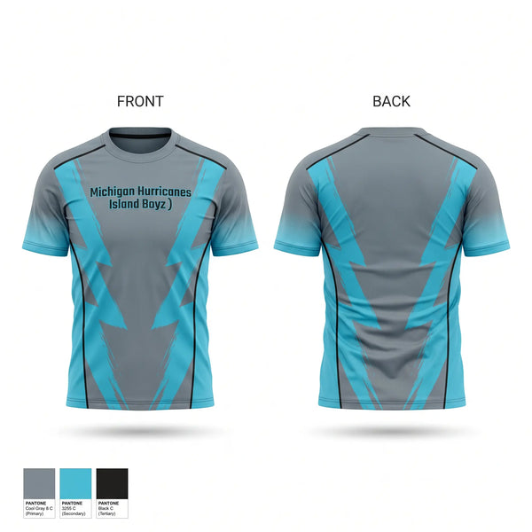 Short Sleeve Performance Shirt, Michigan Hurricanes (Island Boyz, , Teamtime, Team time, sublimation, custom sports apparel, team uniforms, spirit wear, spiritwear, sports uniforms, custom shirts, team store, custom team store, fundraiser sports, apparel fundraiser