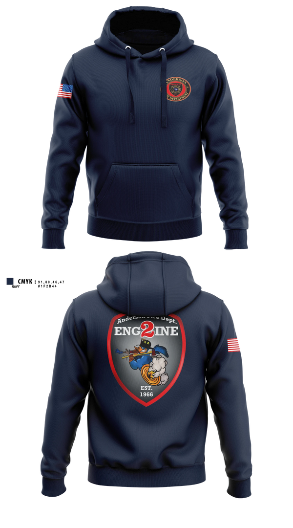 Hoodie, Anderson City Fire, Fire Department, Teamtime, Team time, sublimation, custom sports apparel, team uniforms, spirit wear, spiritwear, sports uniforms, custom shirts, team store, custom team store, fundraiser sports, apparel fundraiser