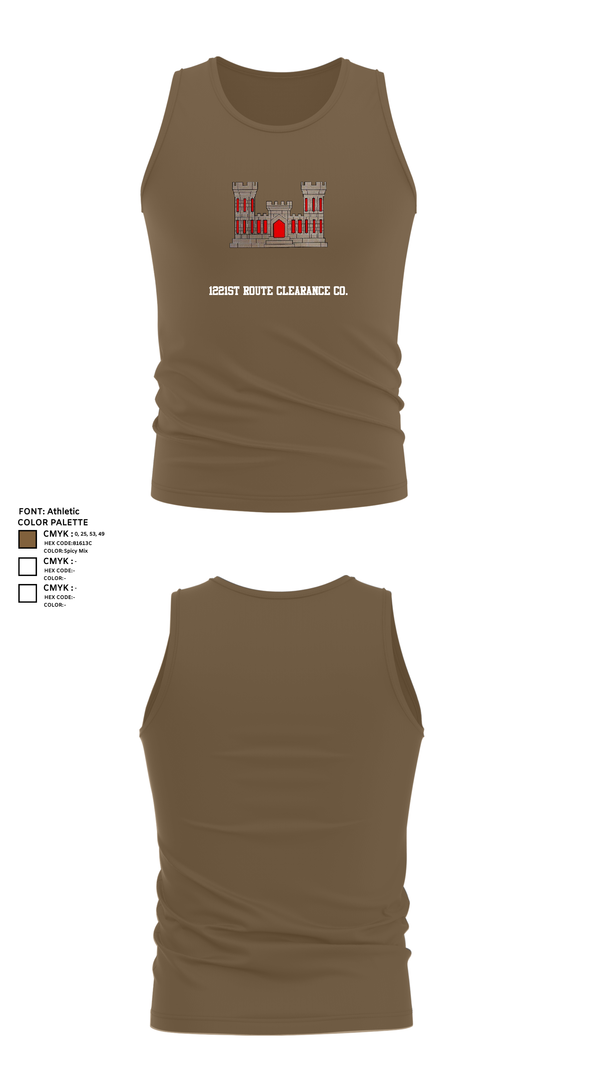 Tank Top, 1221st Route Clearance Co., National Guard, Teamtime, Team time, sublimation, custom sports apparel, team uniforms, spirit wear, spiritwear, sports uniforms, custom shirts, team store, custom team store, fundraiser sports, apparel fundraiser