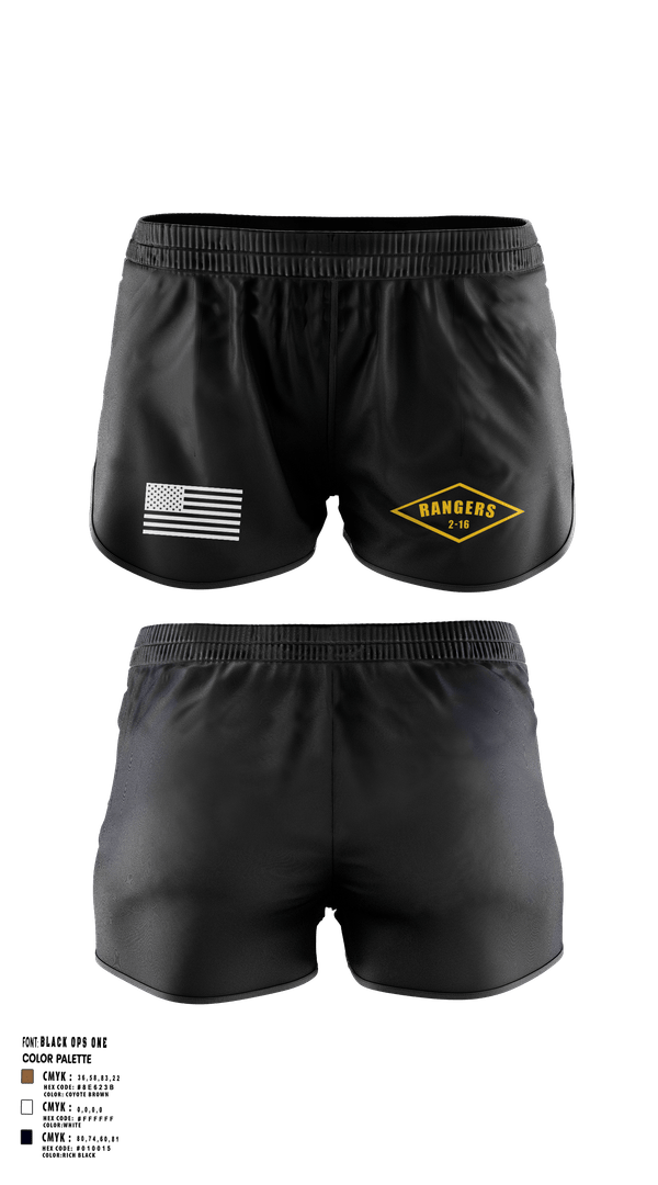 Ranger Panties, 2-16 rangers, Army, Teamtime, Team time, sublimation, custom sports apparel, team uniforms, spirit wear, spiritwear, sports uniforms, custom shirts, team store, custom team store, fundraiser sports, apparel fundraiser