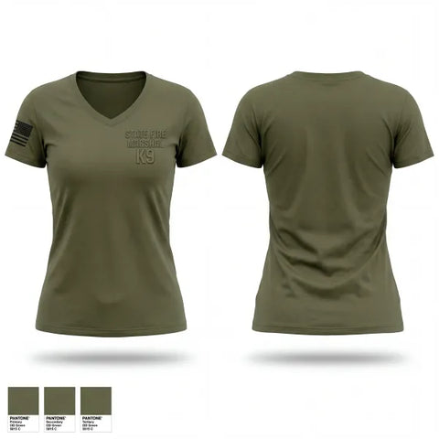 Womens Short Sleeve Vneck Shirt, State Fire Marshal K9, Police, Teamtime, Team time, sublimation, custom sports apparel, team uniforms, spirit wear, spiritwear, sports uniforms, custom shirts, team store, custom team store, fundraiser sports, apparel fundraiser