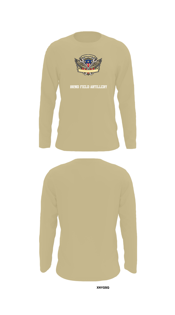 Long Sleeve Performance Shirt, 182nd Field Artillery, Army, Teamtime, Team time, sublimation, custom sports apparel, team uniforms, spirit wear, spiritwear, sports uniforms, custom shirts, team store, custom team store, fundraiser sports, apparel fundraiser