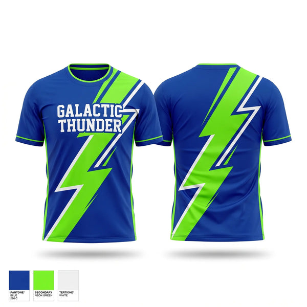 Soft Poly Tee Cotton Like Feel, Galactic Thunder, Men's Soccer, Teamtime, Team time, sublimation, custom sports apparel, team uniforms, spirit wear, spiritwear, sports uniforms, custom shirts, team store, custom team store, fundraiser sports, apparel fundraiser
