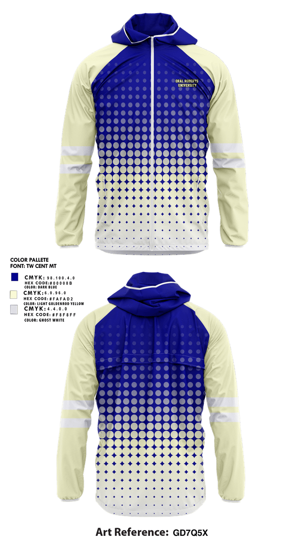 Windbreaker, Oral Roberts University, , Teamtime, Team time, sublimation, custom sports apparel, team uniforms, spirit wear, spiritwear, sports uniforms, custom shirts, team store, custom team store, fundraiser sports, apparel fundraiser