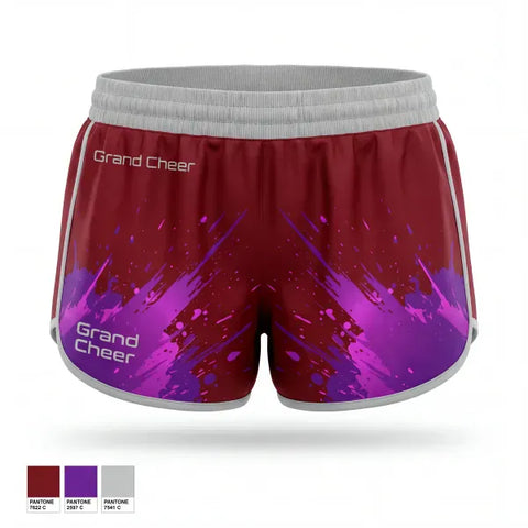 Womens Shorts, Grand Cheer, Cheer, Teamtime, Team time, sublimation, custom sports apparel, team uniforms, spirit wear, spiritwear, sports uniforms, custom shirts, team store, custom team store, fundraiser sports, apparel fundraiser