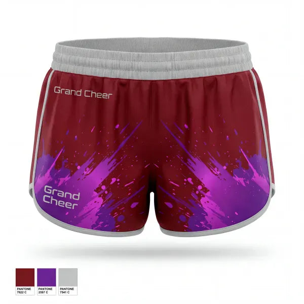 Womens Shorts, Grand Cheer, Cheer, Teamtime, Team time, sublimation, custom sports apparel, team uniforms, spirit wear, spiritwear, sports uniforms, custom shirts, team store, custom team store, fundraiser sports, apparel fundraiser